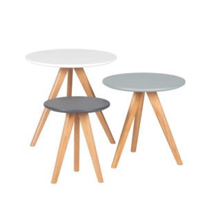 Tables Basses Rondes en Bois ADARA