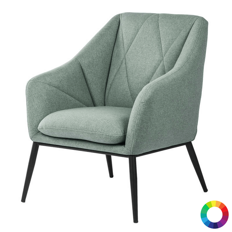 Fauteuil Design en Métal et Tissu HAYAO