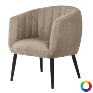 Fauteuil Contemporain en Métal et Tissu MARC