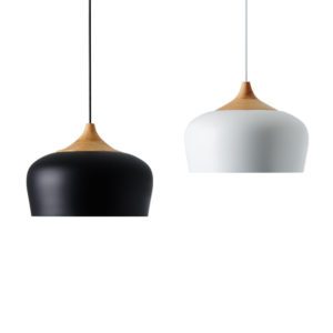 Suspension Luminaire Aluminium et Bois METYSSE