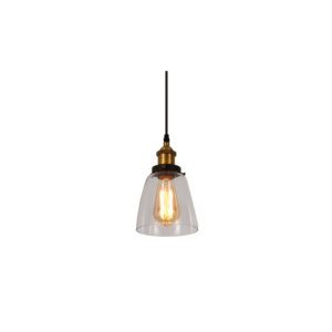 Suspension lumineuse en verre URBAN. Version claire